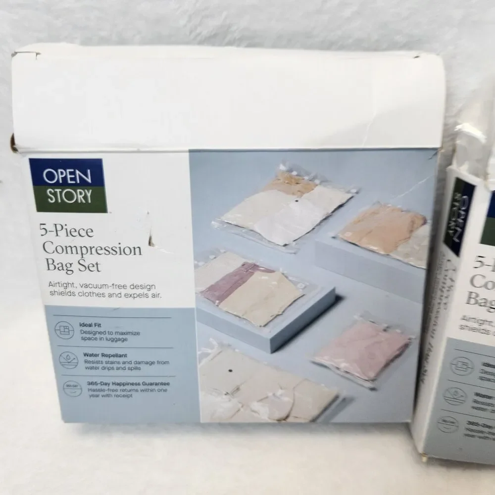 2 Pack Open Story 5-Piece Compression Bag Set